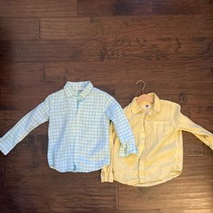 Janie & Jack Linen Shirts, 4T